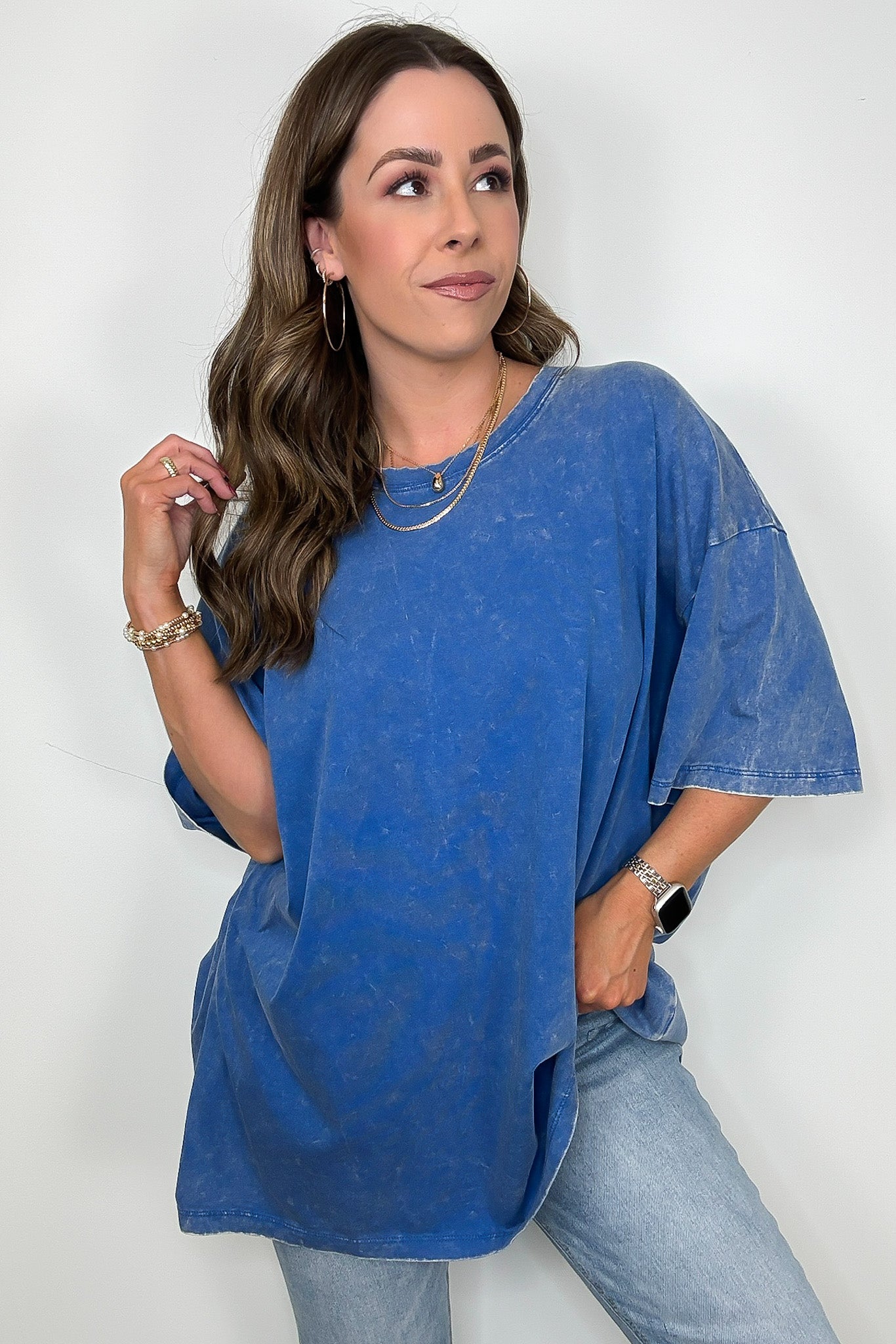 Weekend Awaits Mineral Wash Oversized Top - BACK IN STOCK