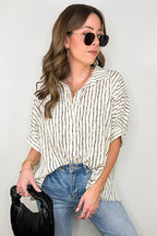 Timeless Charm Flowy Blouse Top - FINAL SALE - Madison and Mallory