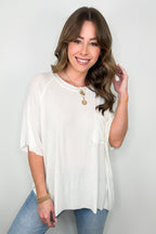 Inspire Me Casual Pocket Tee - BACK IN STOCK - Madison and Mallory