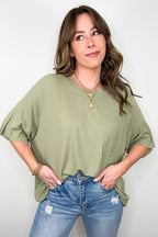 Inspire Me Casual Pocket Tee - BACK IN STOCK - Madison and Mallory