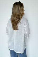 Elara Waffle Knit Exposed Seam Top - FINAL SALE - Madison and Mallory