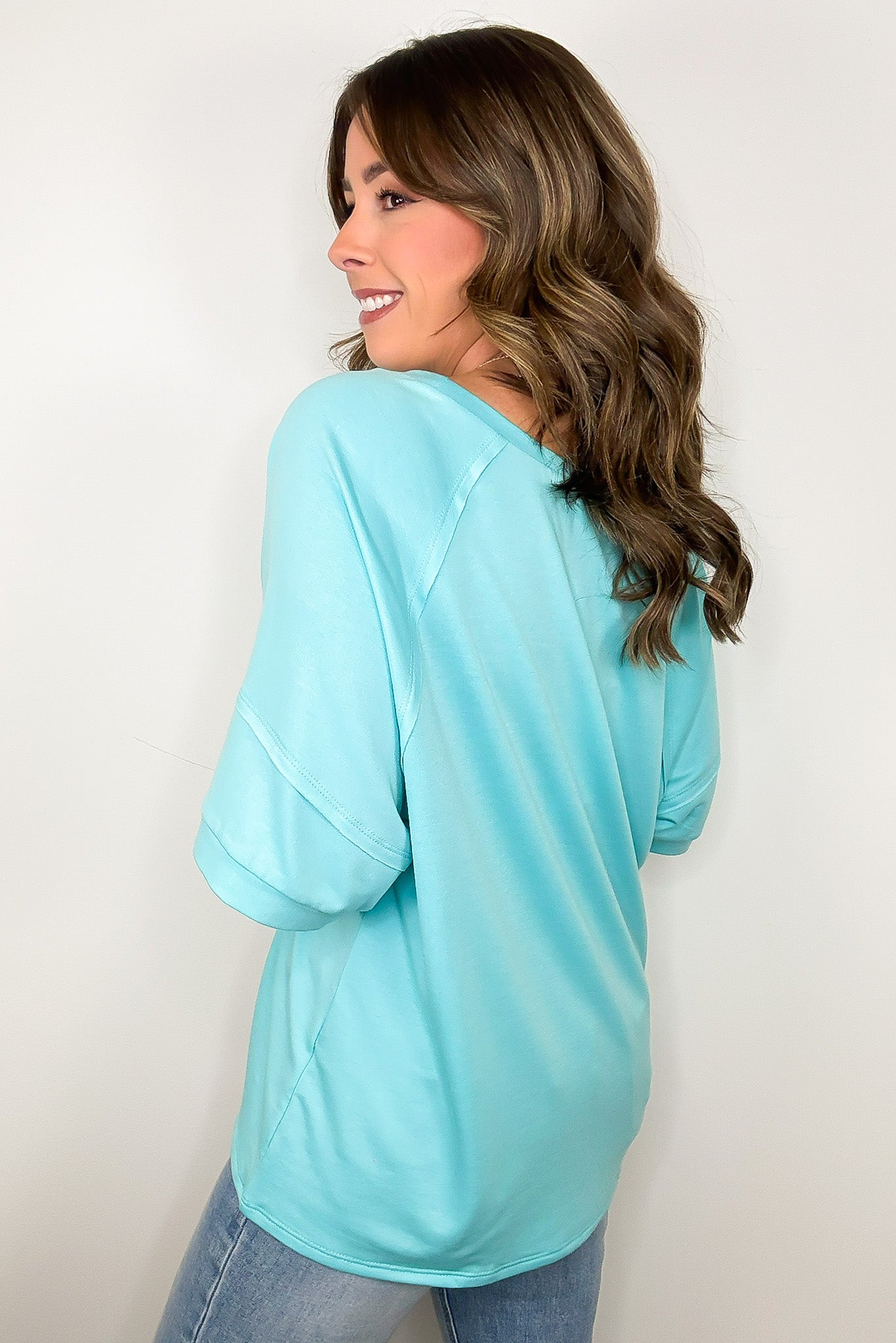 Chill Out Terry Knit Raw Edge Relaxed Top - BACK IN STOCK - Madison and Mallory