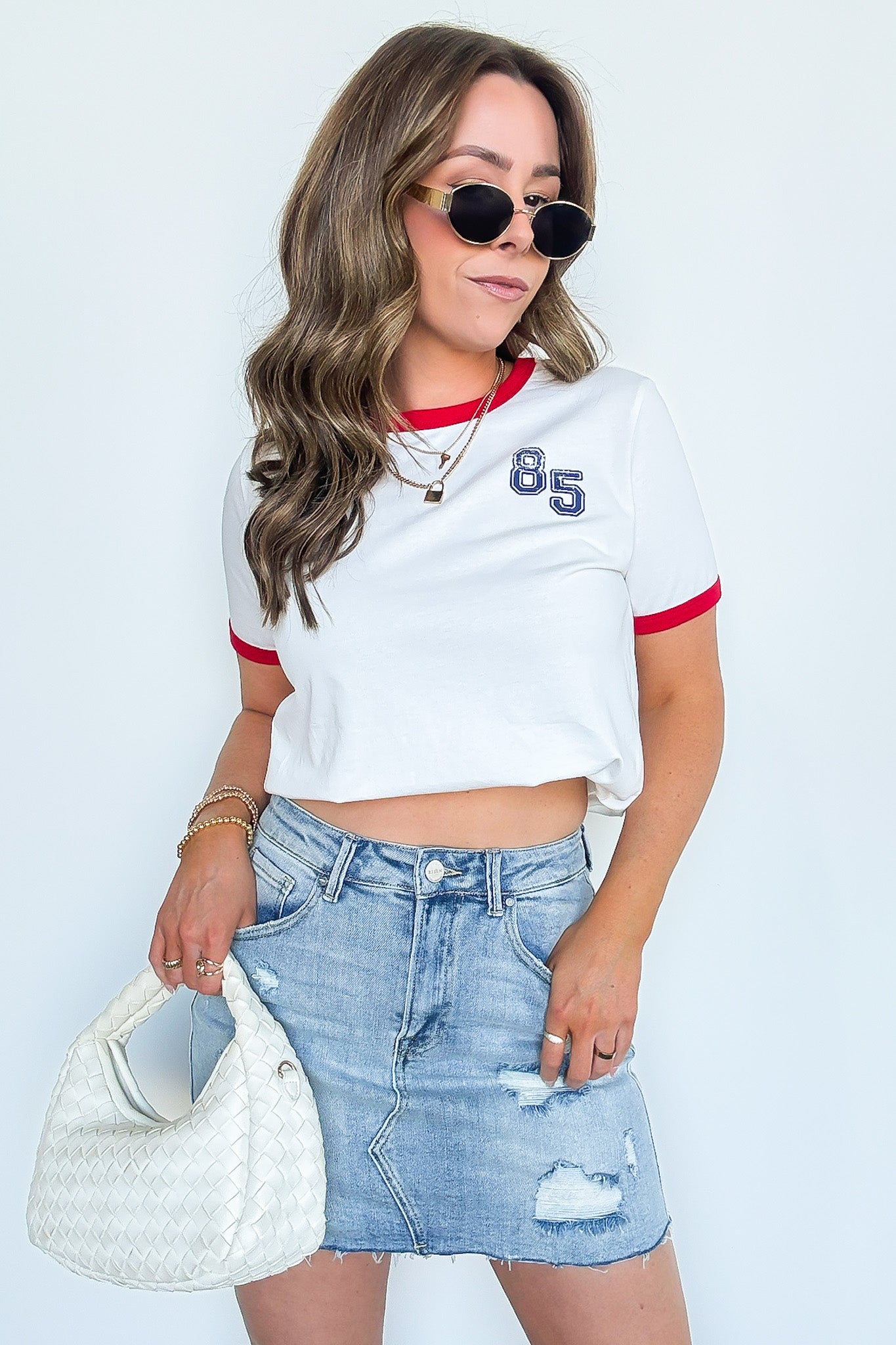 Impressionable Moment Distressed Denim Skirt - BACK IN STOCK - Madison and Mallory