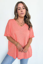 Lanai V-Neck Crochet Top - BACK IN STOCK - Madison and Mallory