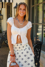 Felicity Cap Sleeve Square Neck Open Top - Madison and Mallory