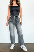 1/25 / Black Skyline Charm High Rise Bootcut Jeans - Madison and Mallory