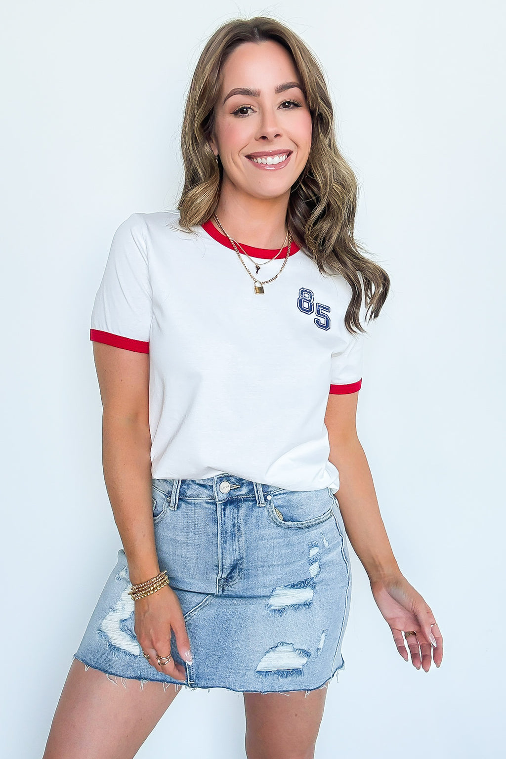 Impressionable Moment Distressed Denim Skirt - BACK IN STOCK - Madison and Mallory
