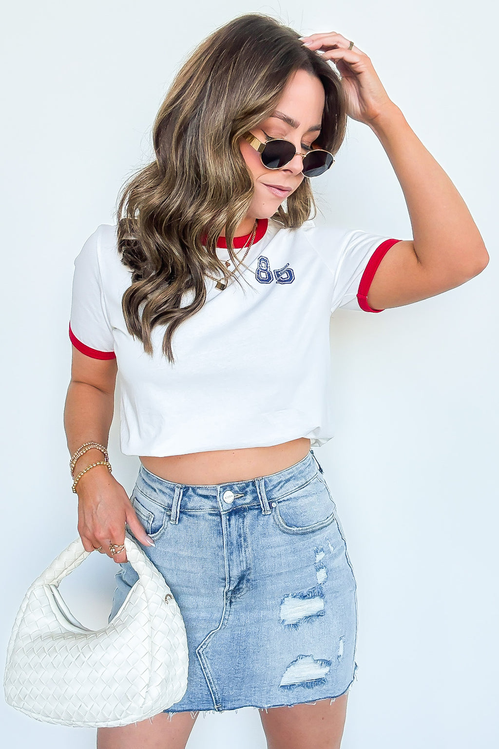 Retro Graphic 85 Ringer Top - FINAL SALE - Madison and Mallory