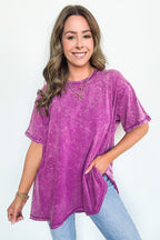 Kala Washed Drop Shoulder Relaxed Top - BACK IN STOCK - Madison and Mallory
