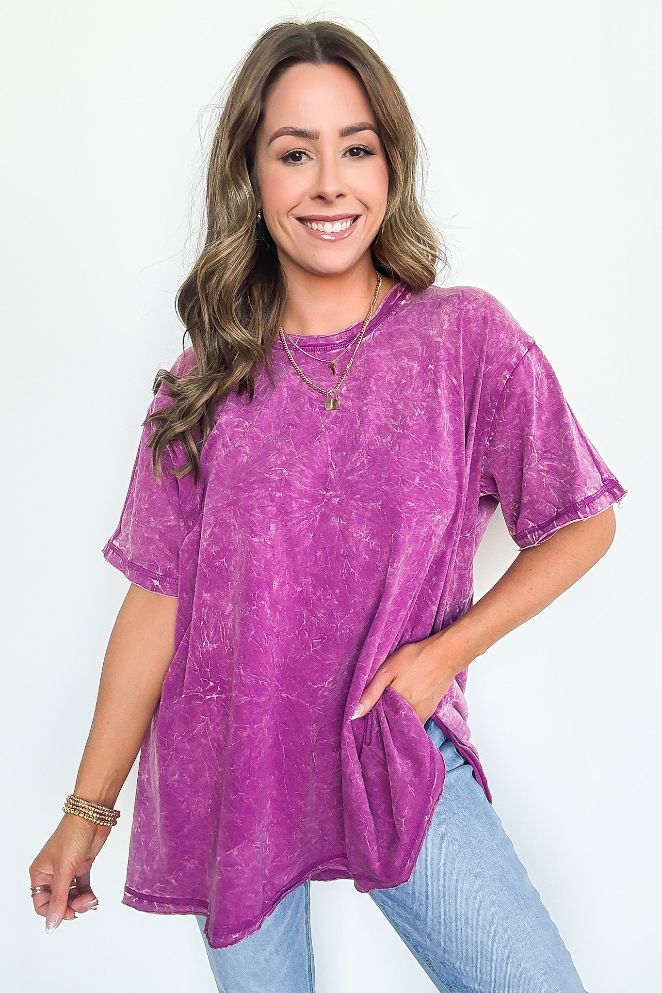 Kala Washed Drop Shoulder Relaxed Top - BACK IN STOCK - Madison and Mallory