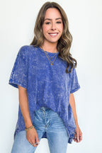 Kala Washed Drop Shoulder Relaxed Top - BACK IN STOCK - Madison and Mallory