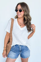Retro Pop Relaxed V-Neck Short Sleeve Top - BACK IN STOCK - Madison and Mallory