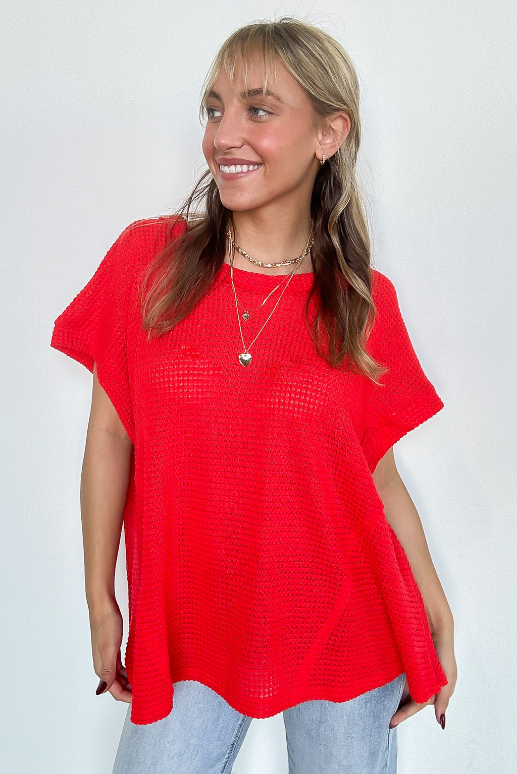 Free Flow Raw Edge Knit Top - BACK IN STOCK - Madison and Mallory