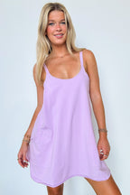 Orchid / S Hot Shot Athletic Romper Dress - Madison and Mallory