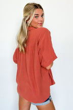 Elevated Decision Linen Button Down Top - FINAL SALE - Madison and Mallory