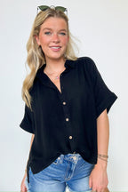 Elevated Decision Linen Button Down Top - FINAL SALE - Madison and Mallory