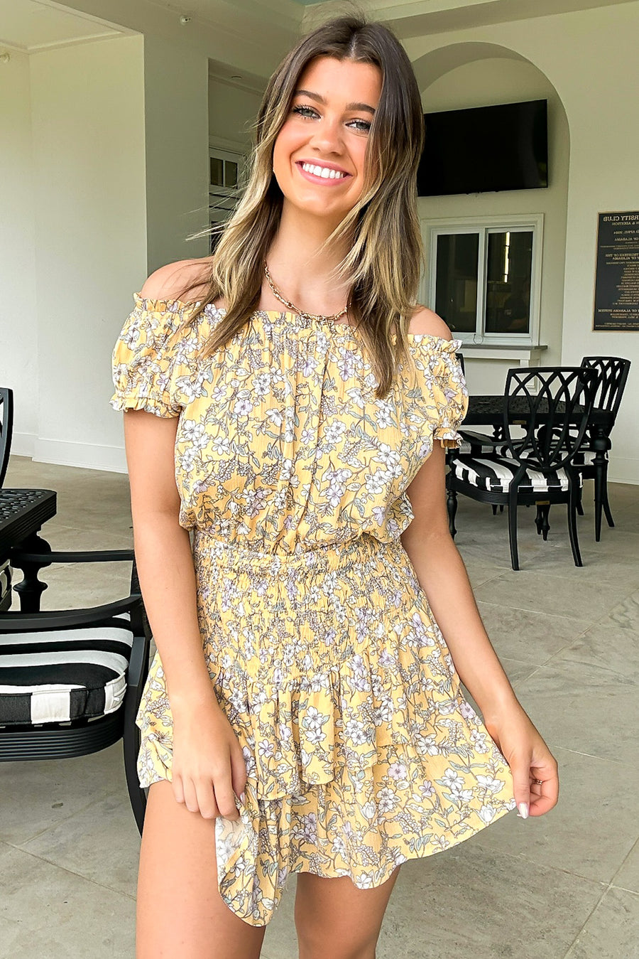 Sunny Attraction Floral Smocked Romper - FINAL SALE - Madison and Mallory