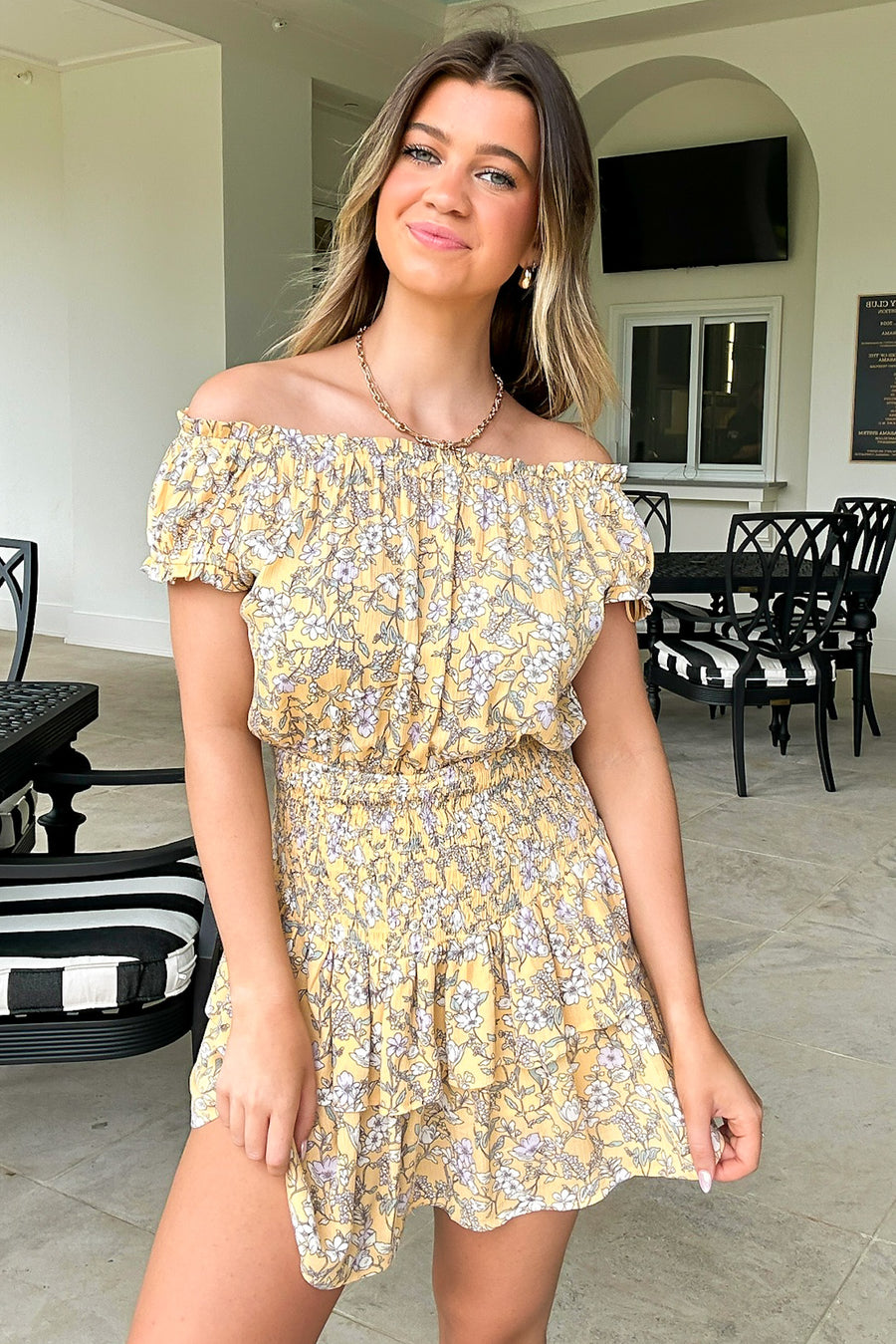 Sunny Attraction Floral Smocked Romper - Madison and Mallory