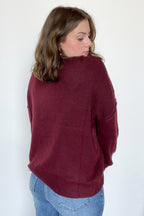Kyah Front Seam Crewneck Sweater - FINAL SALE - Madison and Mallory