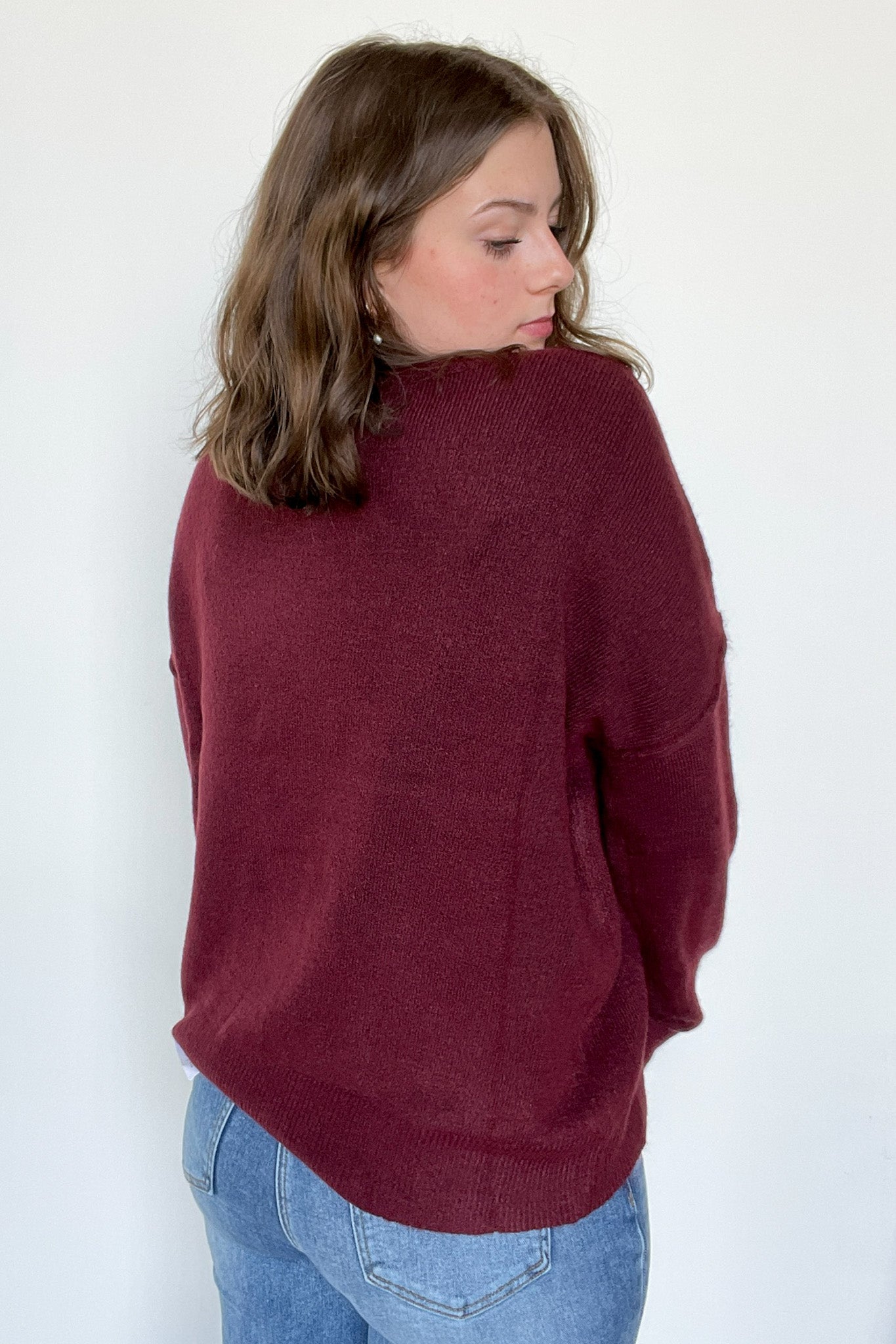 Kyah Front Seam Crewneck Sweater - FINAL SALE - Madison and Mallory