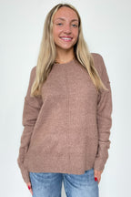 Kyah Front Seam Crewneck Sweater - FINAL SALE - Madison and Mallory