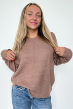 Kyah Front Seam Crewneck Sweater - FINAL SALE - Madison and Mallory