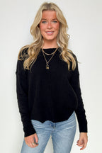 Kyah Front Seam Crewneck Sweater - FINAL SALE - Madison and Mallory