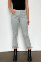Kelsea Mid Rise Kick Flare Distressed Jeans - FINAL SALE - Madison and Mallory