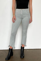 Kelsea Mid Rise Kick Flare Distressed Jeans - FINAL SALE - Madison and Mallory