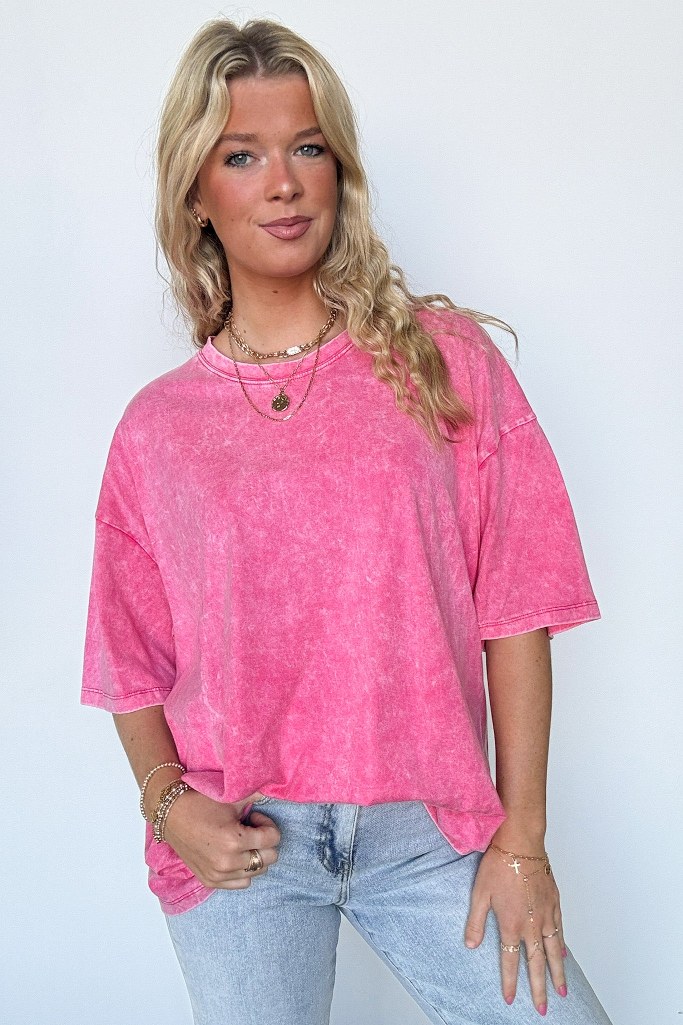  Weekend Awaits Mineral Wash Oversized Top - BACK IN STOCK - Madison and Mallory