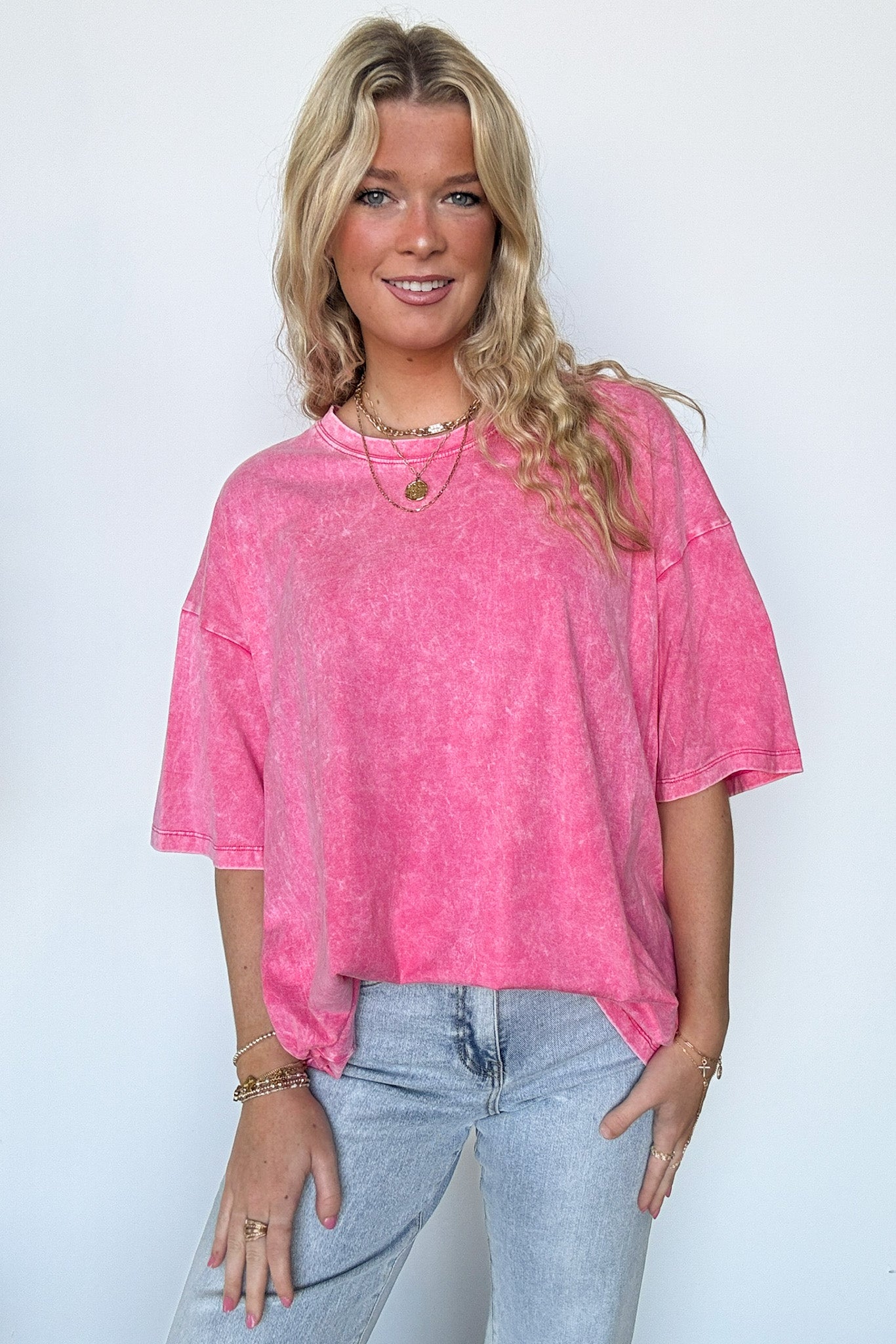  Weekend Awaits Mineral Wash Oversized Top - BACK IN STOCK - Madison and Mallory