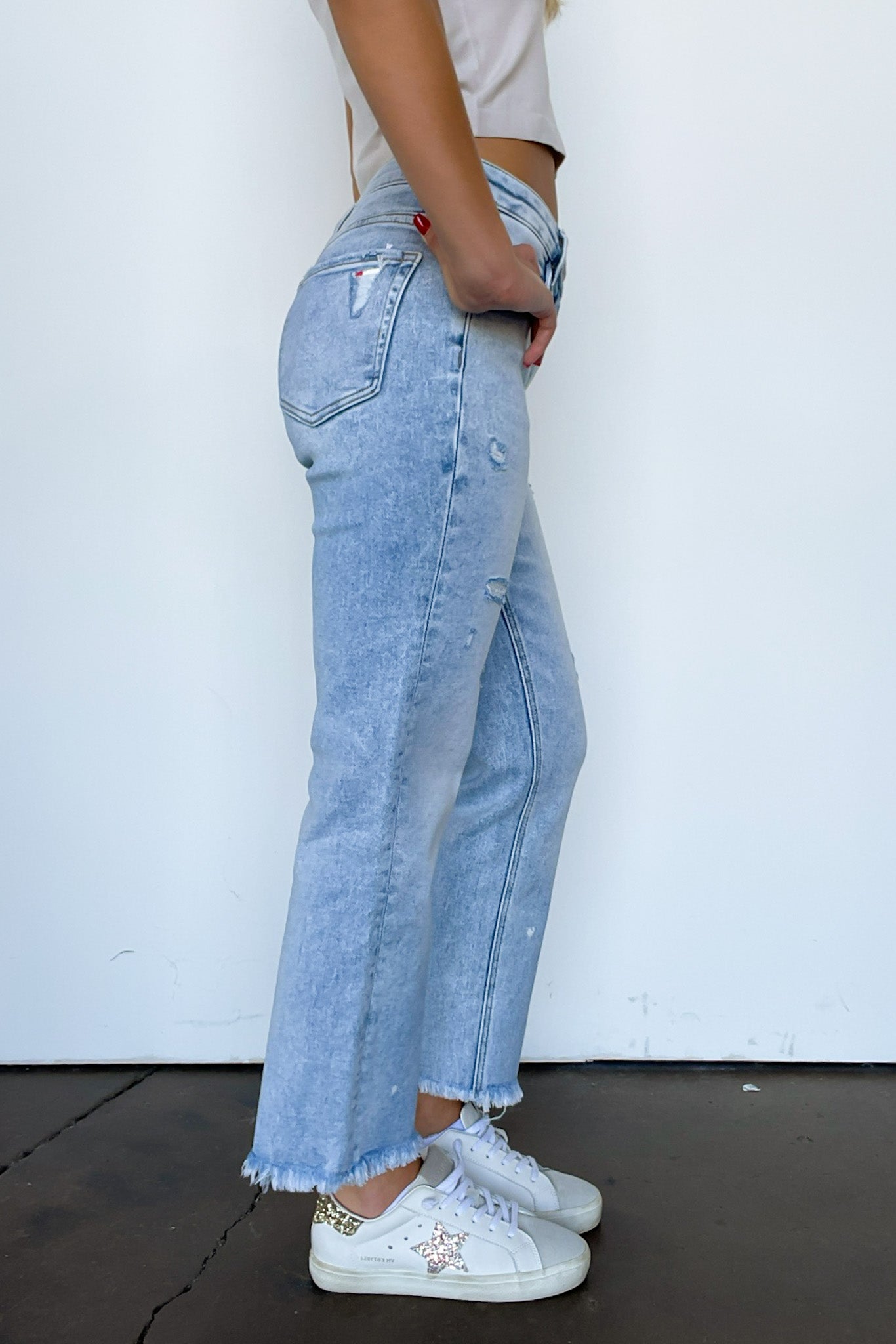  Zayla Tummy Control High Rise Straight Jeans - Madison and Mallory