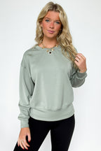 Sporty Chic Knit Crewneck Sweatshirt - FINAL SALE - Madison and Mallory