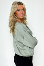 Sporty Chic Knit Crewneck Sweatshirt - FINAL SALE - Madison and Mallory