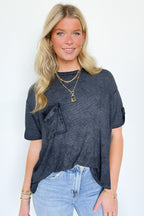 Rylee Mineral Wash Rib Knit Top - Madison and Mallory