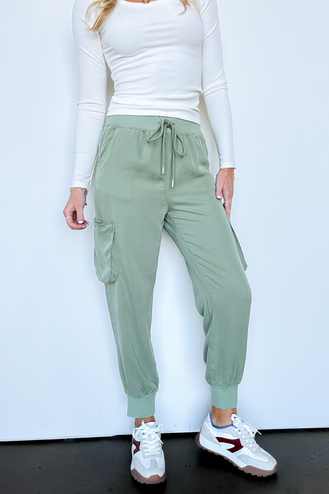 Zayna High Rise Cargo Joggers - FINAL SALE - Madison and Mallory