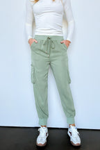 S / Sage Zayna High Rise Cargo Joggers - FINAL SALE - Madison and Mallory