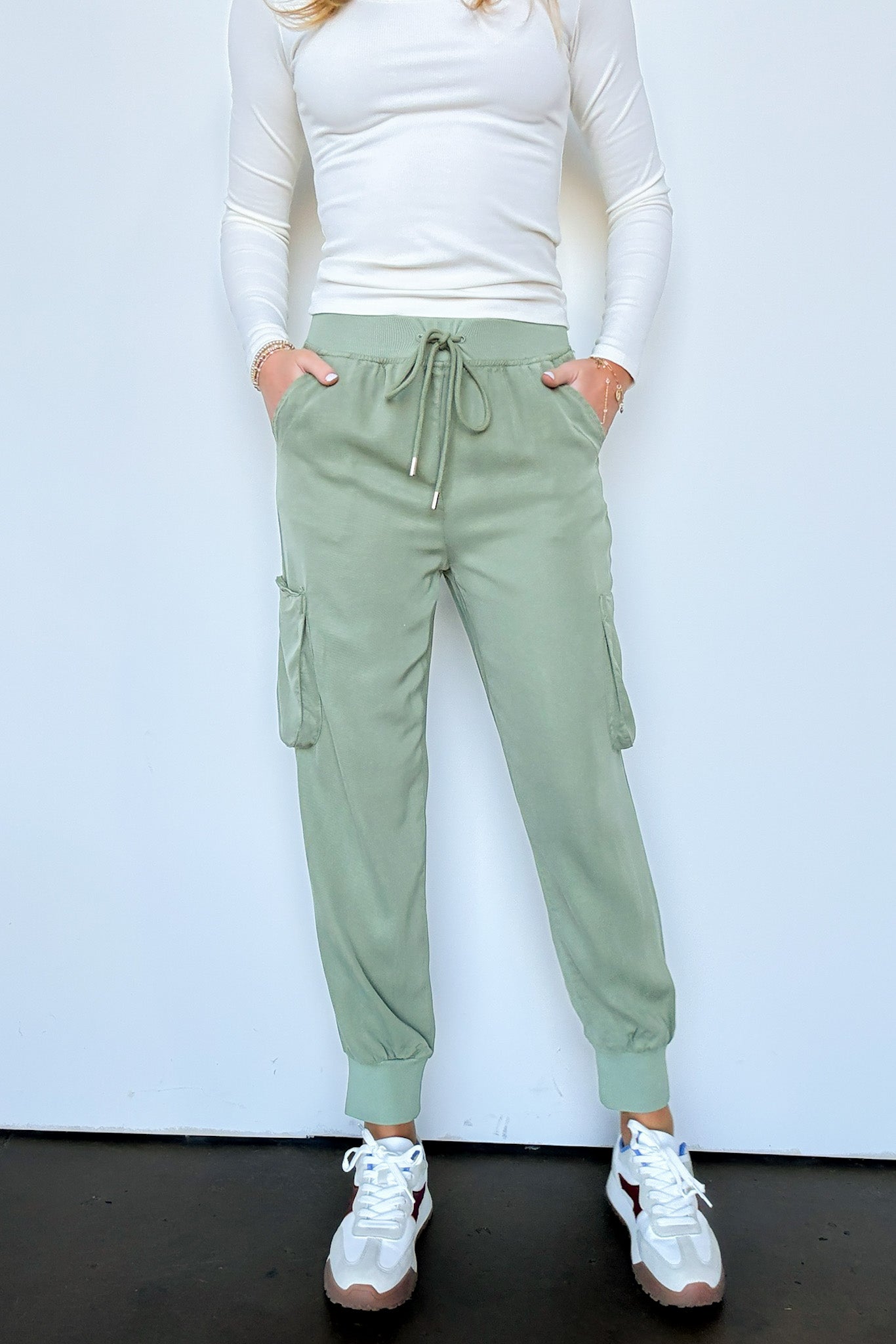 S / Sage Zayna High Rise Cargo Joggers - FINAL SALE - Madison and Mallory