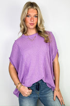 Candice Drop Shoulder Exposed Seam Sweater - BACK IN STOCK