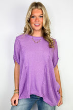 Candice Drop Shoulder Exposed Seam Sweater - BACK IN STOCK