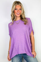 Candice Drop Shoulder Exposed Seam Sweater - BACK IN STOCK - Madison and Mallory