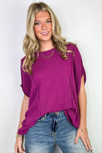 Candice Drop Shoulder Exposed Seam Sweater - BACK IN STOCK - Madison and Mallory