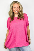 Candice Drop Shoulder Exposed Seam Sweater - BACK IN STOCK