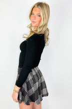 Posh idea Plaid Pleated Skirt - FINAL SALE - Madison and Mallory