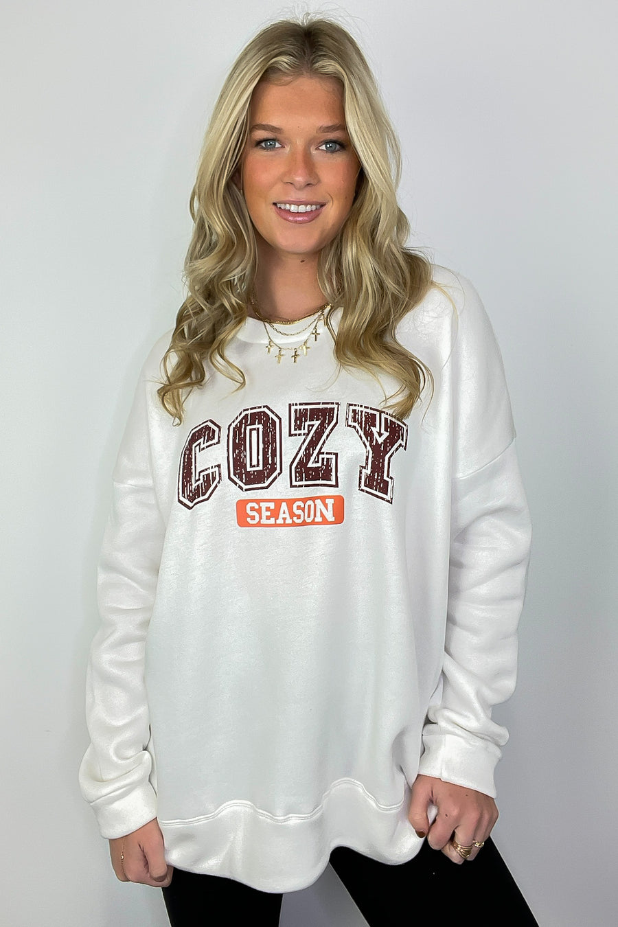 Cozy Season Graphic Pullover - FINAL SALE - Madison and Mallory