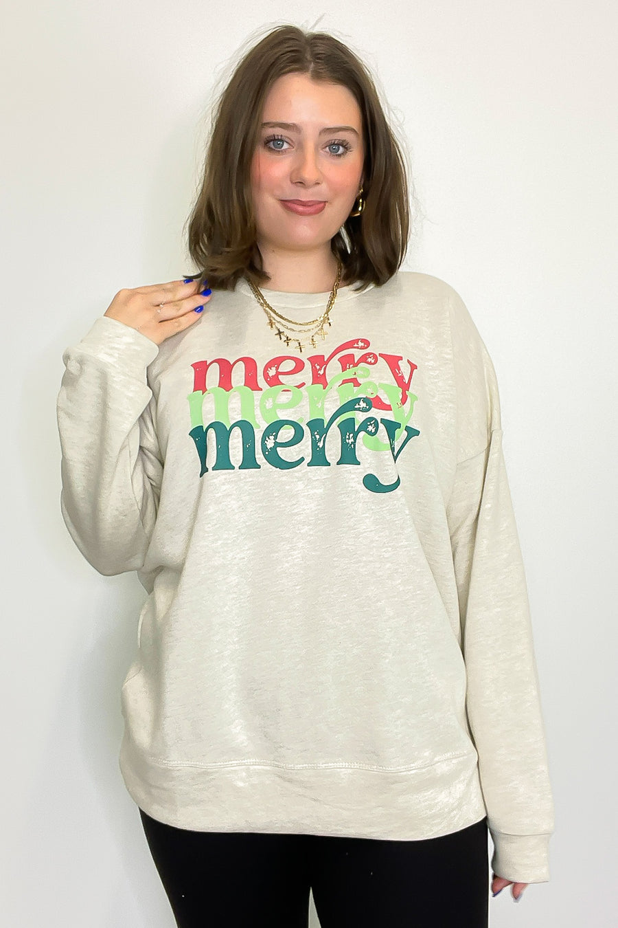 Merry Merry Graphic Pullover - FINAL SALE - Madison and Mallory