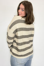 Anna Striped Relaxed Fit Sweater - FINAL SALE - Madison and Mallory