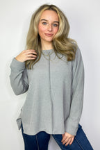 Taelyn Ribbed Seam Dolman Top - FINAL SALE - Madison and Mallory