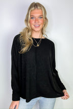 Taelyn Ribbed Seam Dolman Top - FINAL SALE - Madison and Mallory