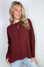 Taelyn Ribbed Seam Dolman Top - FINAL SALE - Madison and Mallory